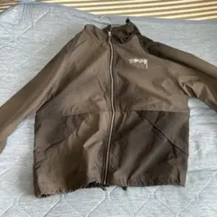 Stussy シェルジャケットM ダークブラウン ☆STUSSY☆WAVE DYE BEACH SHELL JACKET☆COFFEE☆2023 (STUSSY