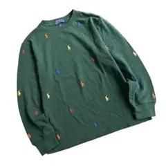 【美品】ポロ ラルフローレン 長袖　Tシャツ　鹿の子　ロゴ刺繍　キッズ　子供服