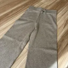 リブパンツ　ニットパンツ