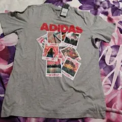 ADIDAS グレー Tシャツ M 新品未使用