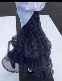SHEIN ロングスカート　チェック