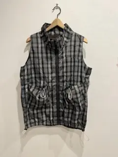 common gull products.チェック柄 ナイロンベスト