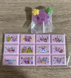 たまごっち　ふらわっち チョコブロックシール　キャンディーチャーム
