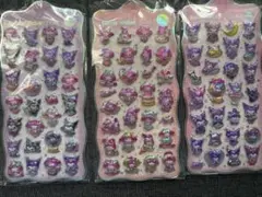 Sanrioクロミちゃん　マイメロディー立体ぷくぷくシール　3シートセット