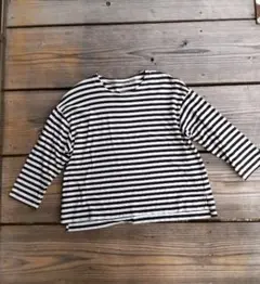 (ちょっぴり難あり)無印良品 ボーダーカットソー M～L