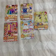 アイカツカード5枚セット 有栖川おとめ 冴草きい 一ノ瀬かえで