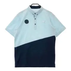 未使用　最終値下げ　Puma ポロシャツ 半袖　水色 ネイビー XL プーマ