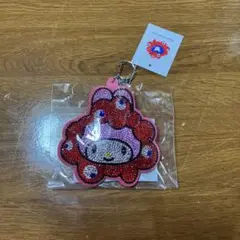 万博 ミャクミャク マイメロ キラキラレザーキーホルダー サンリオ ②