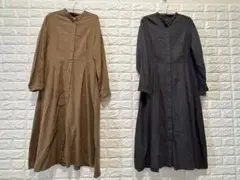 ユニクロ UNIQLO シャツワンピース ロングカーディガン 美品 2点セット