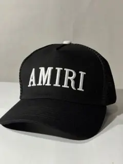AMIRI 風　黒 トラッカーキャップ