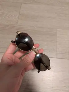 エンポリオアルマーニ ゴールド ブラウンレンズ オーバル サングラス