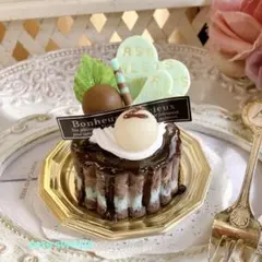 フェイクスイーツ♡チョコミントグラサージュムース♡