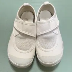 教育パワーシューズ　17.5cm・ 白・マジックテープ式 お受験　記名なし　筑波