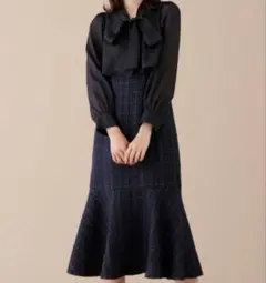 JILL byJILLSTUART ブラウスドッキングツイードワンピース完売品