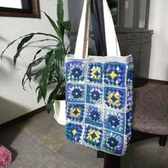 ハンドメイドトートバッグ 大きめ