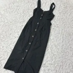 【c6613】COLZA ワンピース ブラック　ロング　ノースリーブ