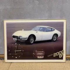 新品箱入 トヨタ2000GT パネル時計 昭和レトロ スポーツカー