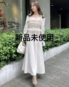 【タグ付き】dazzlin チュールギャザービスチェカットワンピース Sサイズ