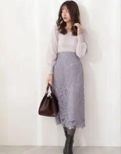 【極美品】proportion ロングナローレーススカート