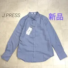 J.PRESS★新品★パールボタンボタンダウン 比翼仕立てシャツ ブルーのサムネイル