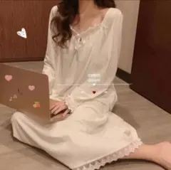 ルームウェアワンピース長袖