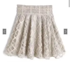 チェック柄シアーフレアミニスカート[tw1231]