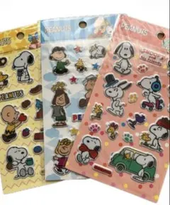 スヌーピーぷっくりシール