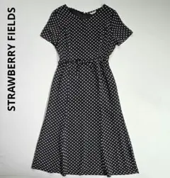 STRAWBERRY FIELDS ドット シアー ロングワンピース ベルト付きのサムネイル