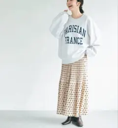 coca プリーツ切り替えロングスカート