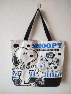 SNOOPY　トートバック　エコバッグ　マザーズバック　ファスナー付き