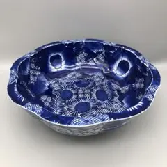 伊万里 古伊万里 染付 ベロ藍 花の図 蝶の図 - メルカリ