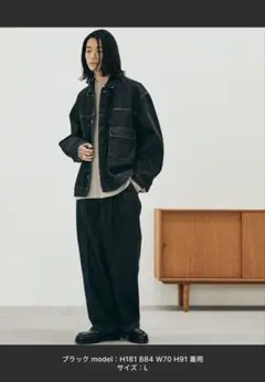WYM ジャケット・パンツセットアップ L ブラックデニムのサムネイル