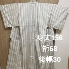 袷の小紋⭐︎白大島の鰹縞　裄67