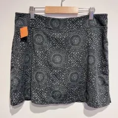 幾何学模様 タイトスカート 【M】ダークグレー 派手 カジュアル