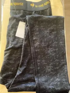le coq sportif ブラック迷彩レギンス Lサイズ