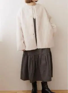 ゴールドボタンシープファージャケット