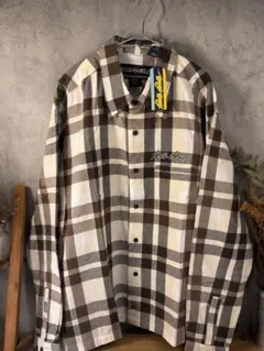 PELLE PELLE チェックシャツ XXL 新品タグ付き 刺繍　B系 Y2K