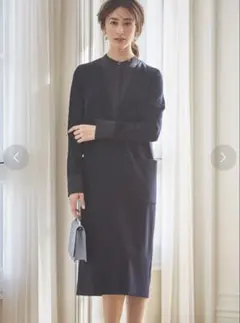 ICBアイシービーVERYコラボDoubleClothCombo ワンピース紺