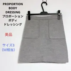 美品 PROPORTION BODY DRESSING 膝丈 スカート 3（Ｍ）