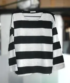 6735　CLOUDNINE ボーダー 長袖 Tシャツ M~Lのサムネイル