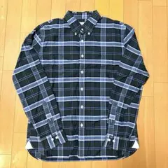 未使用に近い＊ラルフローレン タータンチェック シャツ 深緑 お洗濯可 