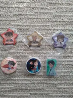 一番くじ　名探偵コナン　くら寿司　エドガワ 降谷零 灰原哀 ピンバッジ