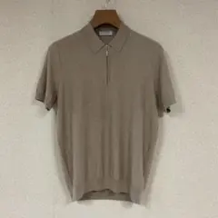 美品　グランサッソ　ポロシャツ　シルク100% イタリア製のサムネイル