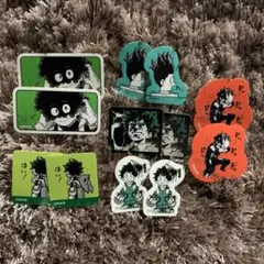 僕のヒーローアカデミア ヒロアカ 原画展 フレークシール　緑谷出久セット