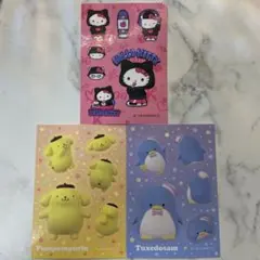 サンリオ ステッカー 3枚セット ハローキティ ポムポムプリン タキシードサム