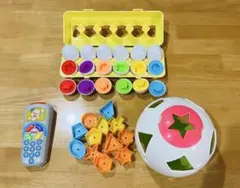 知育玩具セット ボール、リモコン、たまご　数　色　英語