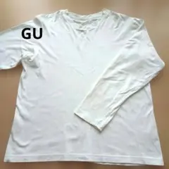 GU ホワイト 長袖 Tシャツ Mサイズ
