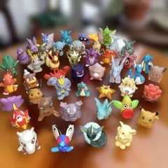 値下げ・ポケモン　フィギュア　ソフト人形　ゆび人形　45体　年代物　希少