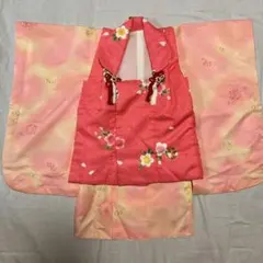 七五三　3歳　ピンク　被布　可愛い