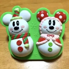 東京ディズニーリゾート マグネット ミッキー＆ミニ雪だるま　クリップ式